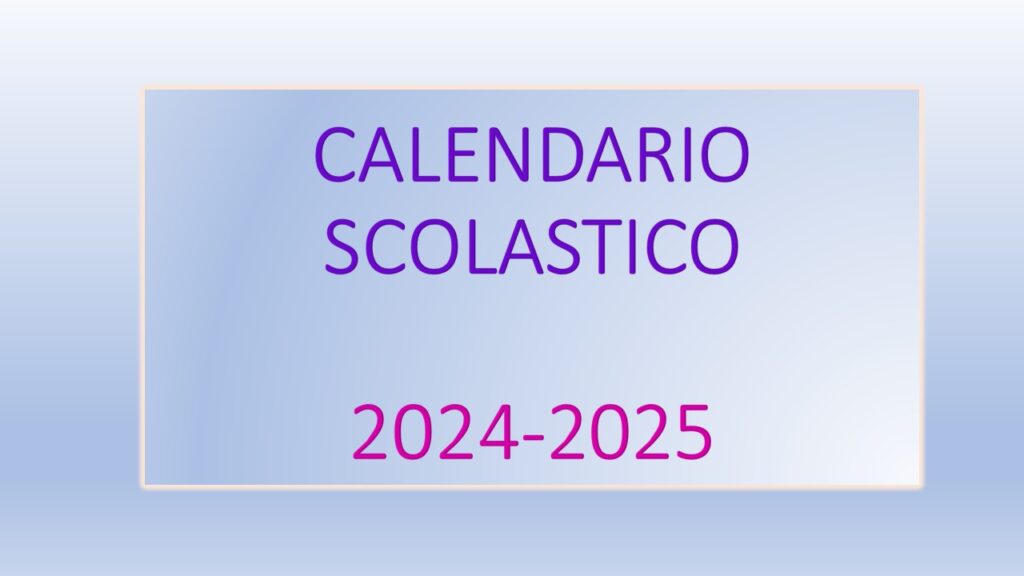 apri calendario scolastico regionale